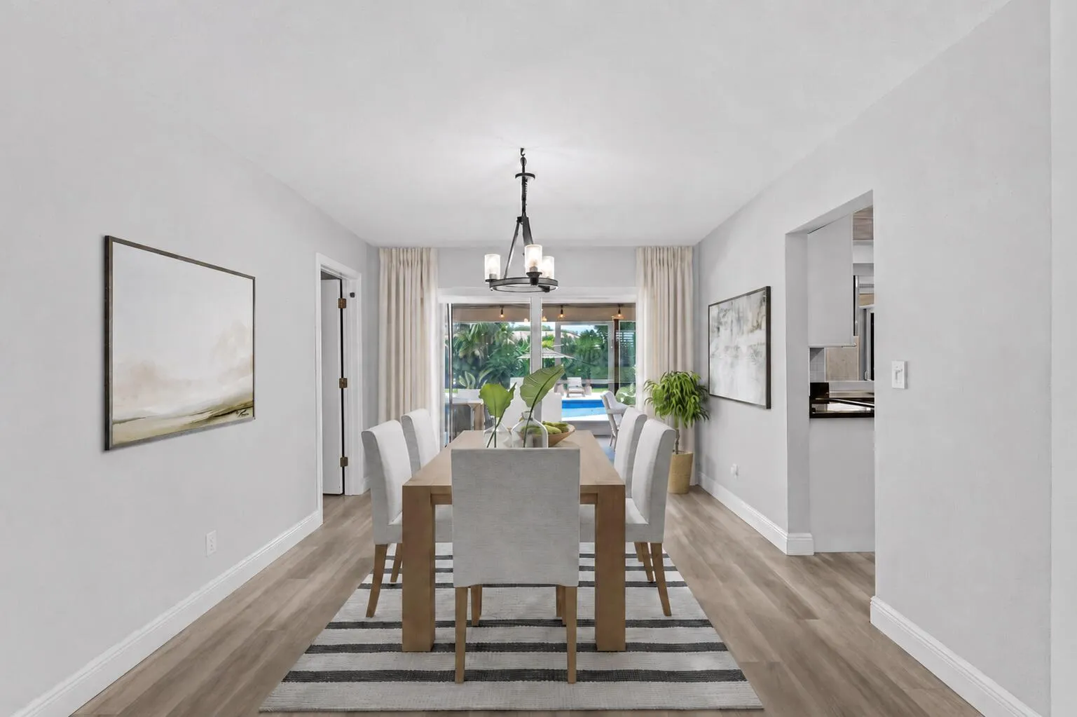 Dining Room. Virtually Staged.
