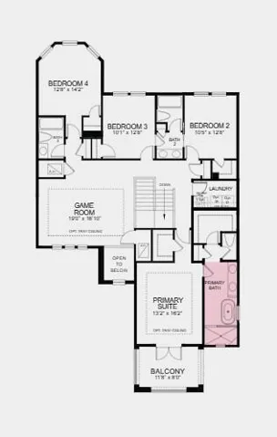 Floor 2 - Additional highlights Include: shower in place of tub at bath 4, pocket slider at great room, outdoor kitchen rough-in, deluxe primary shower and garden tub, and whole house impact windows