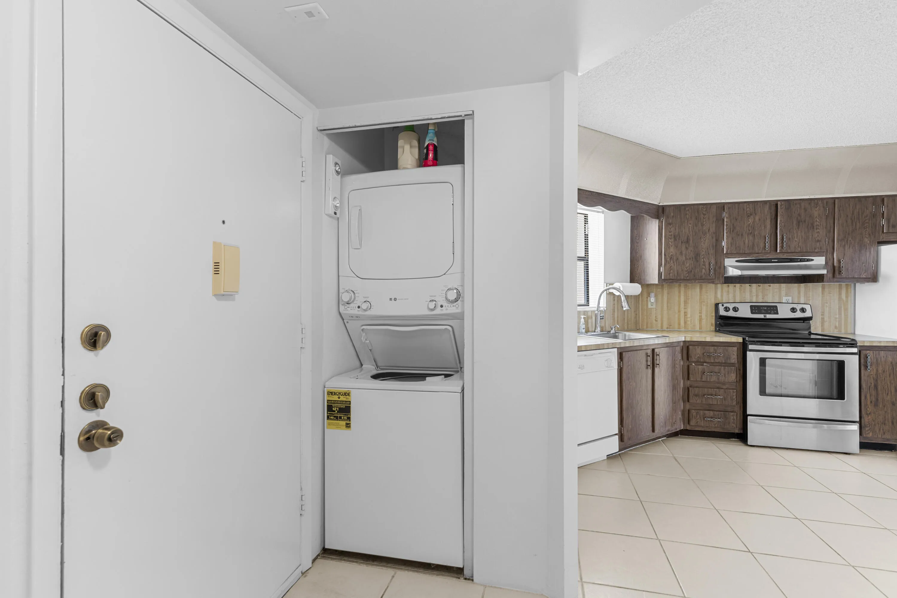 NEW washer / dryer inside unit