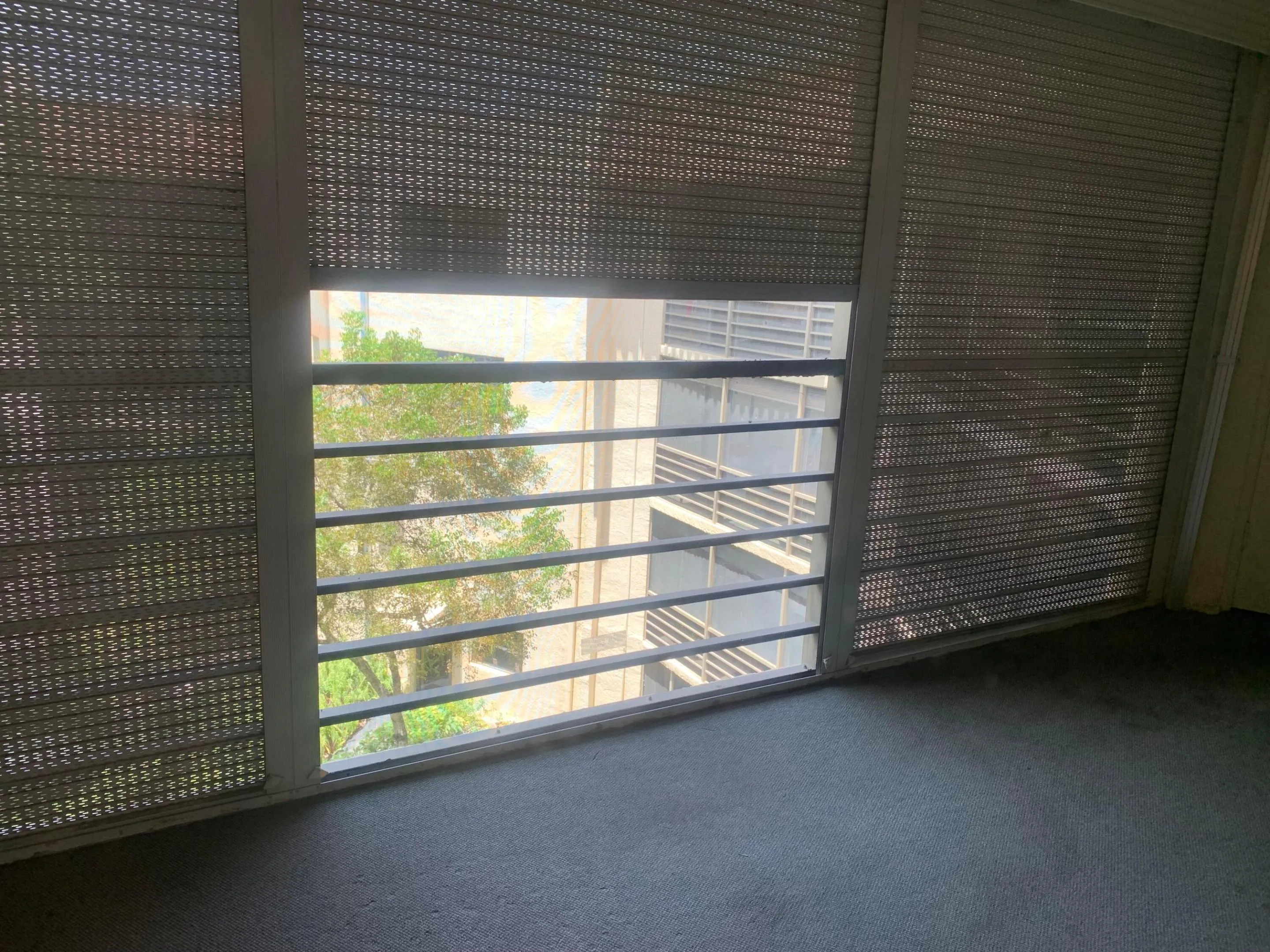 Great shutters on patio