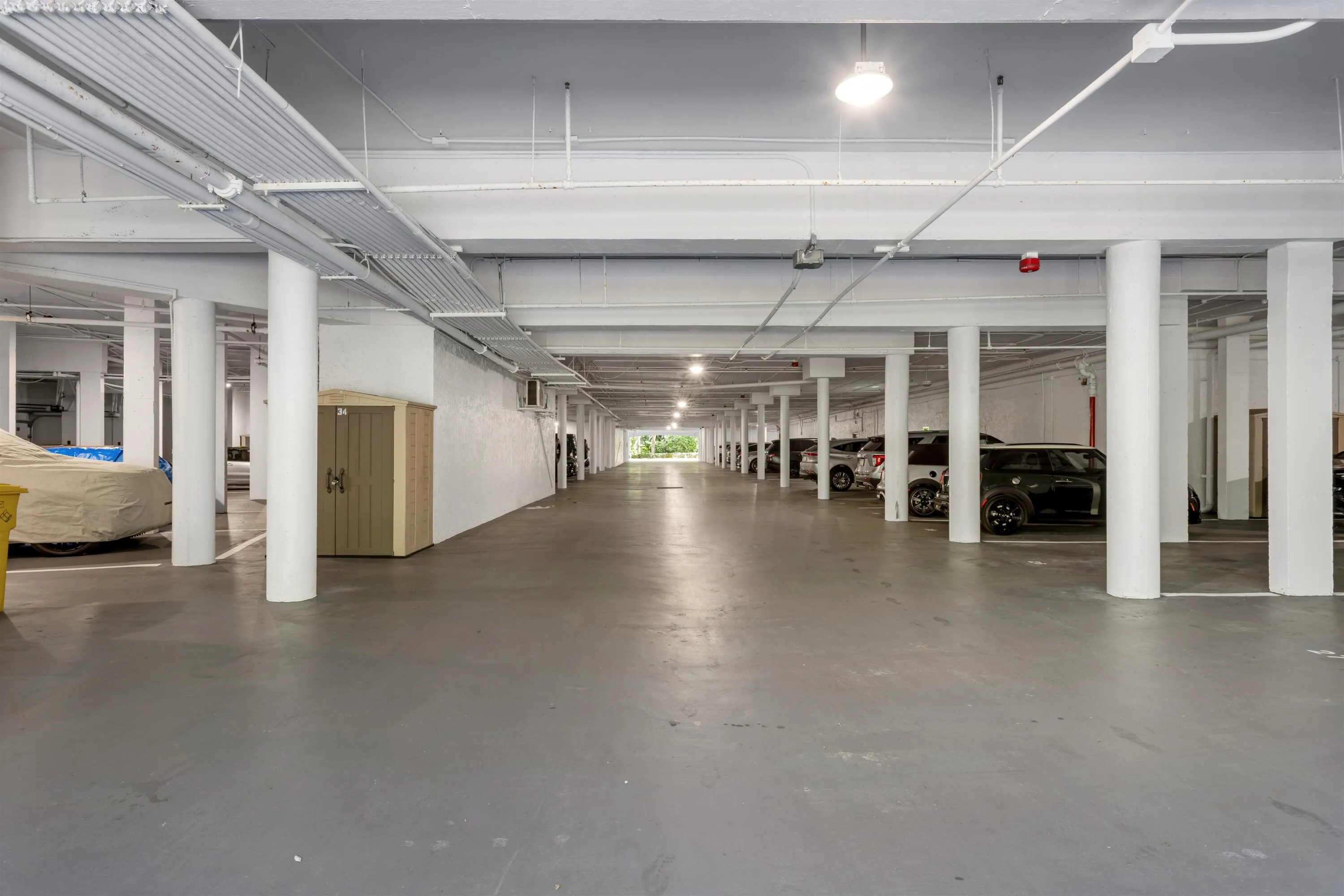 Assigned garage parking and storage locker