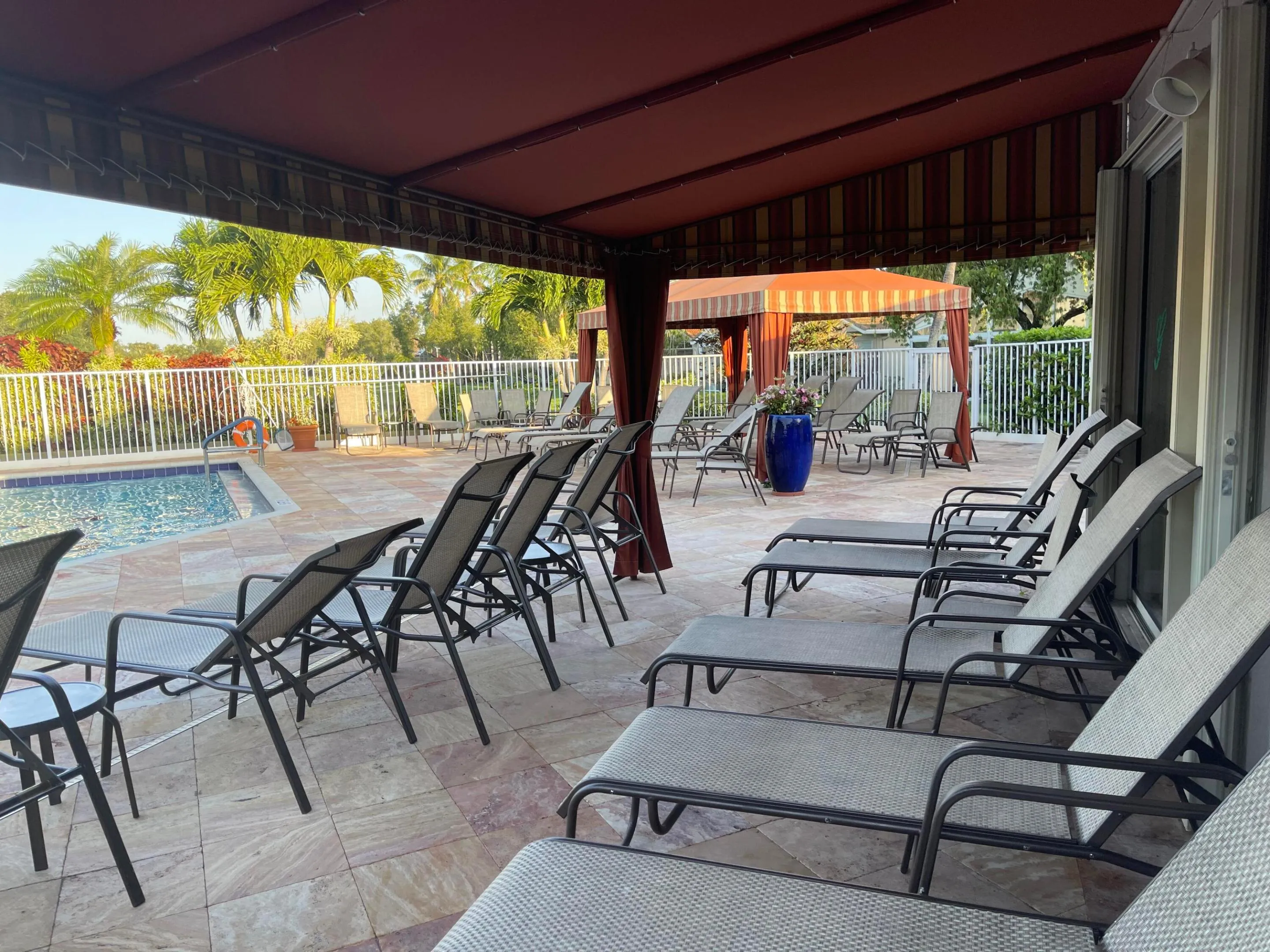 Covered Pool Area