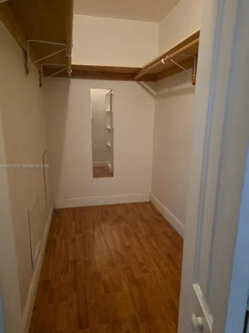 Master walk-in closet