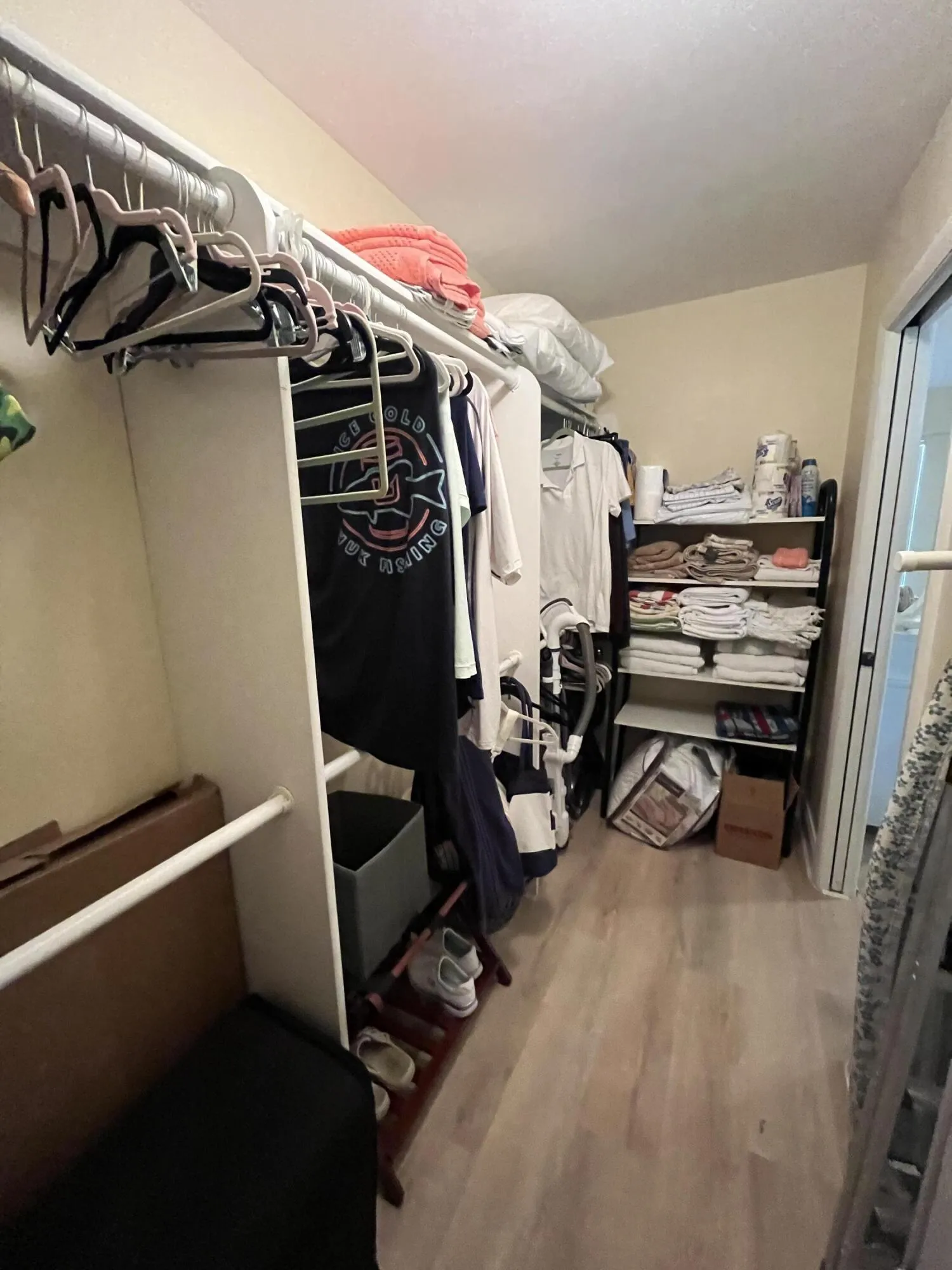 huge walk-in-closet in the primary bedroom