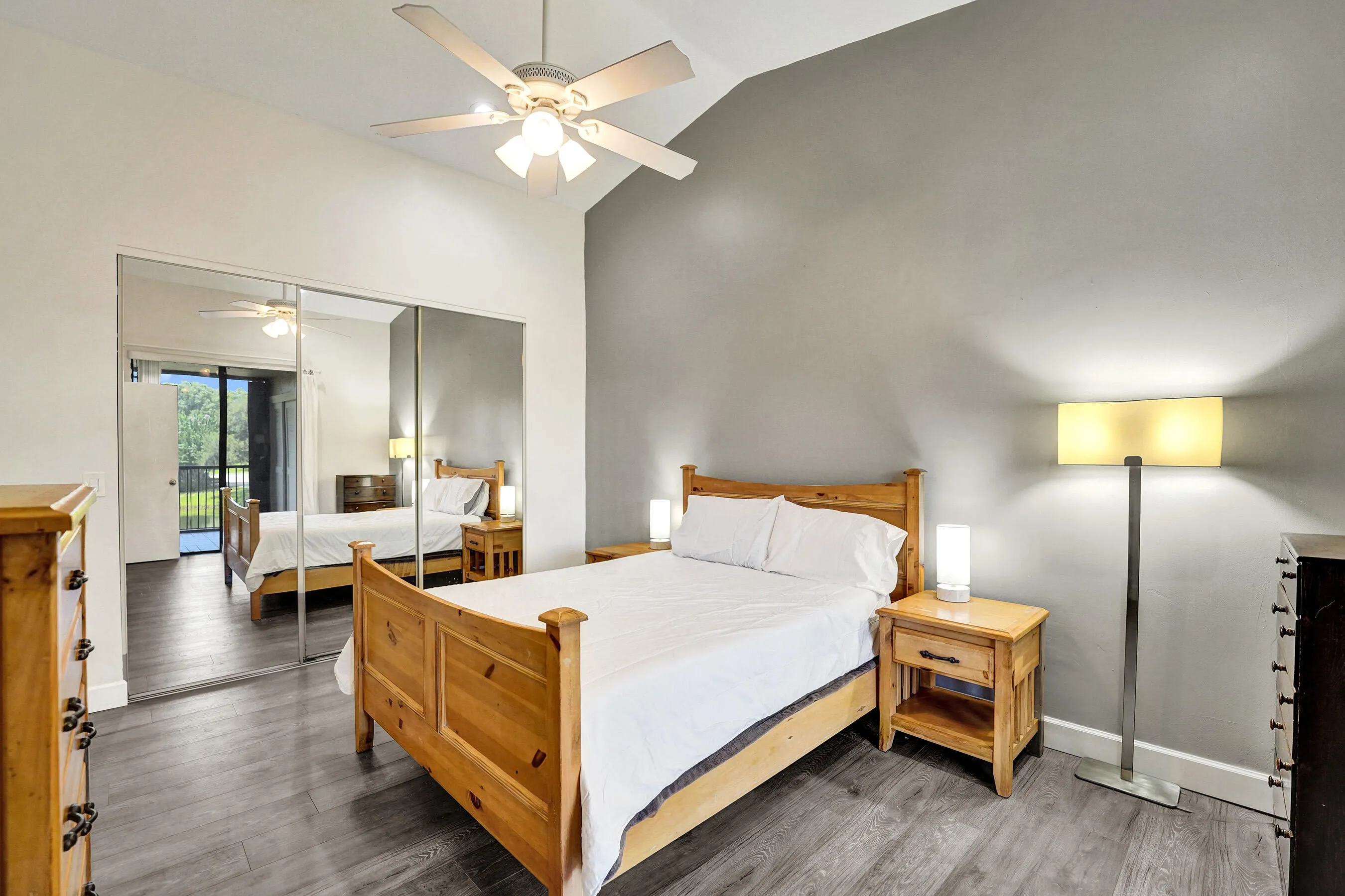 Spacious primary bedroom