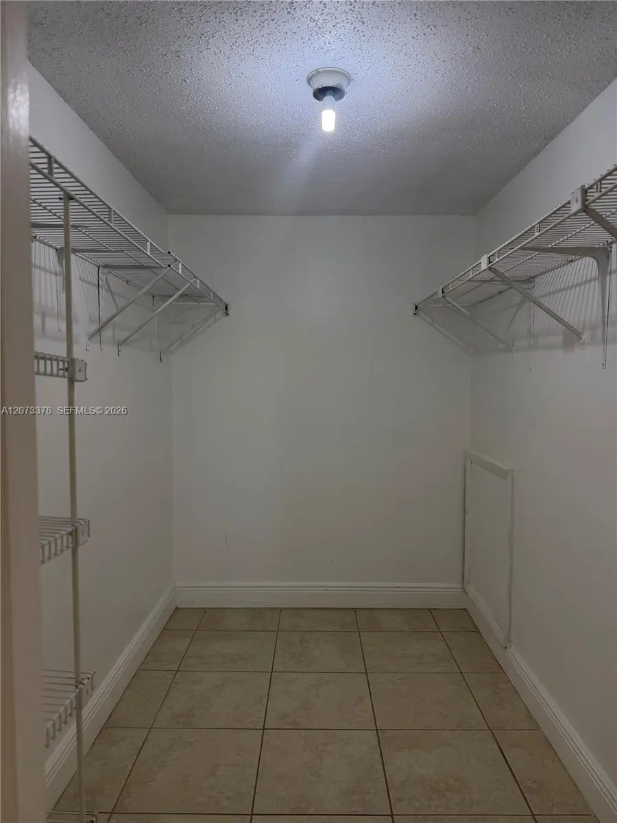Closet in master bedroom