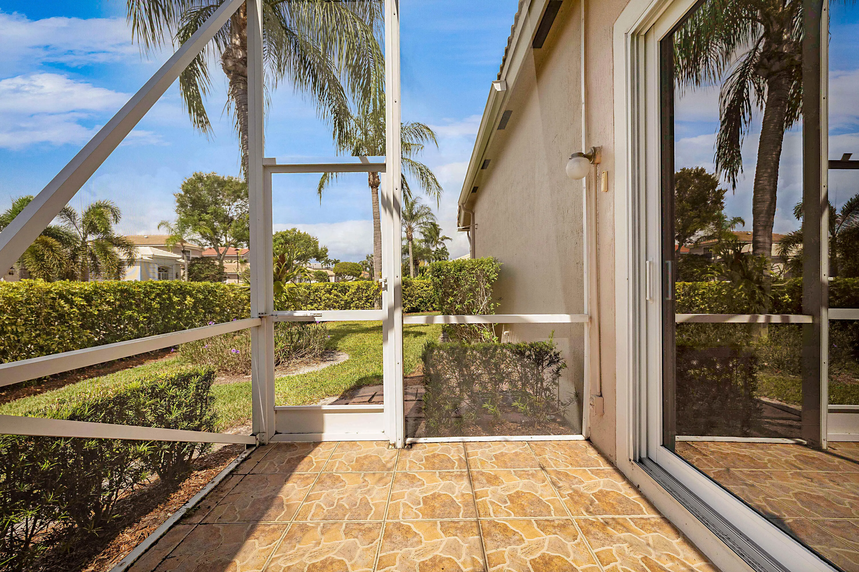 Screened patio