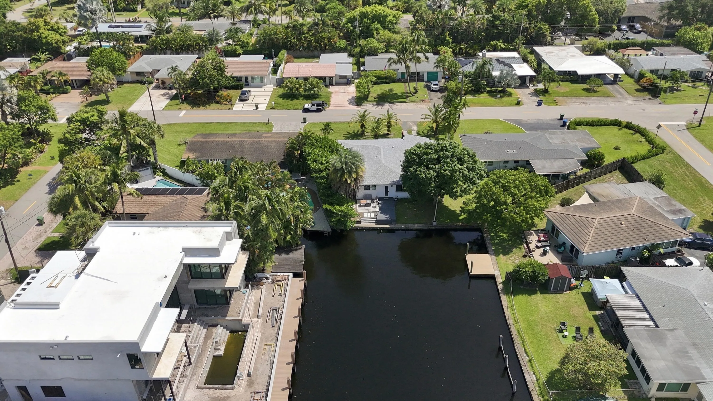 Aerial Back Looking South