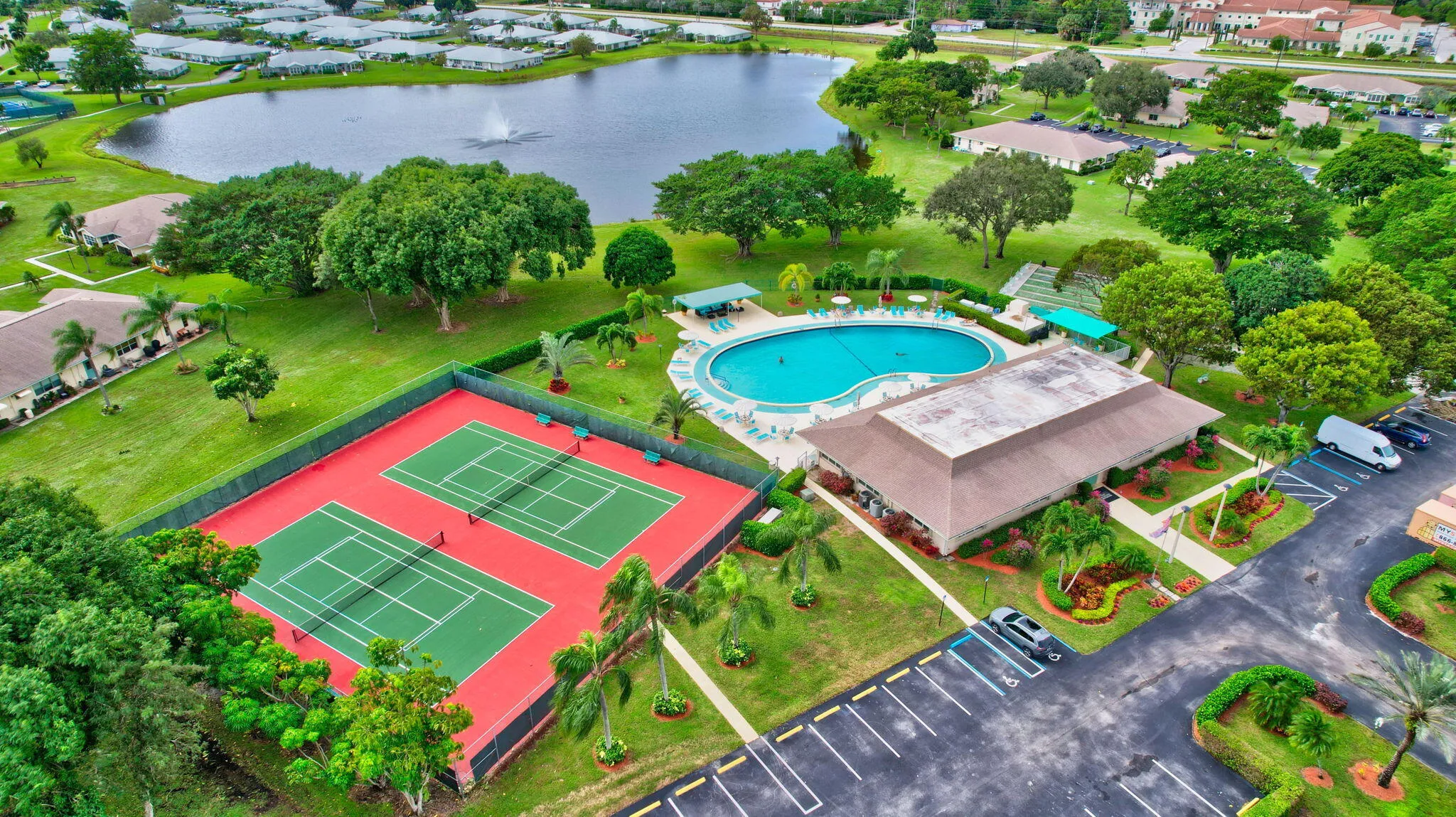 Pool and Tennis Court