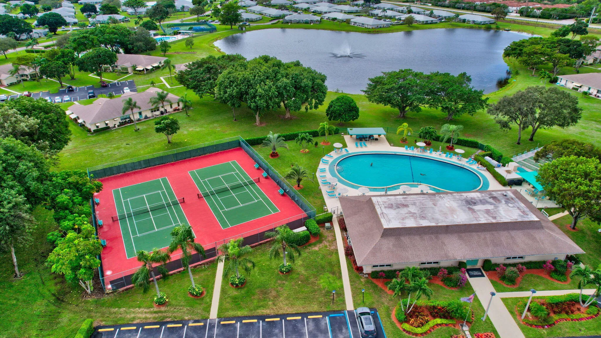 Pool and Tennis Court