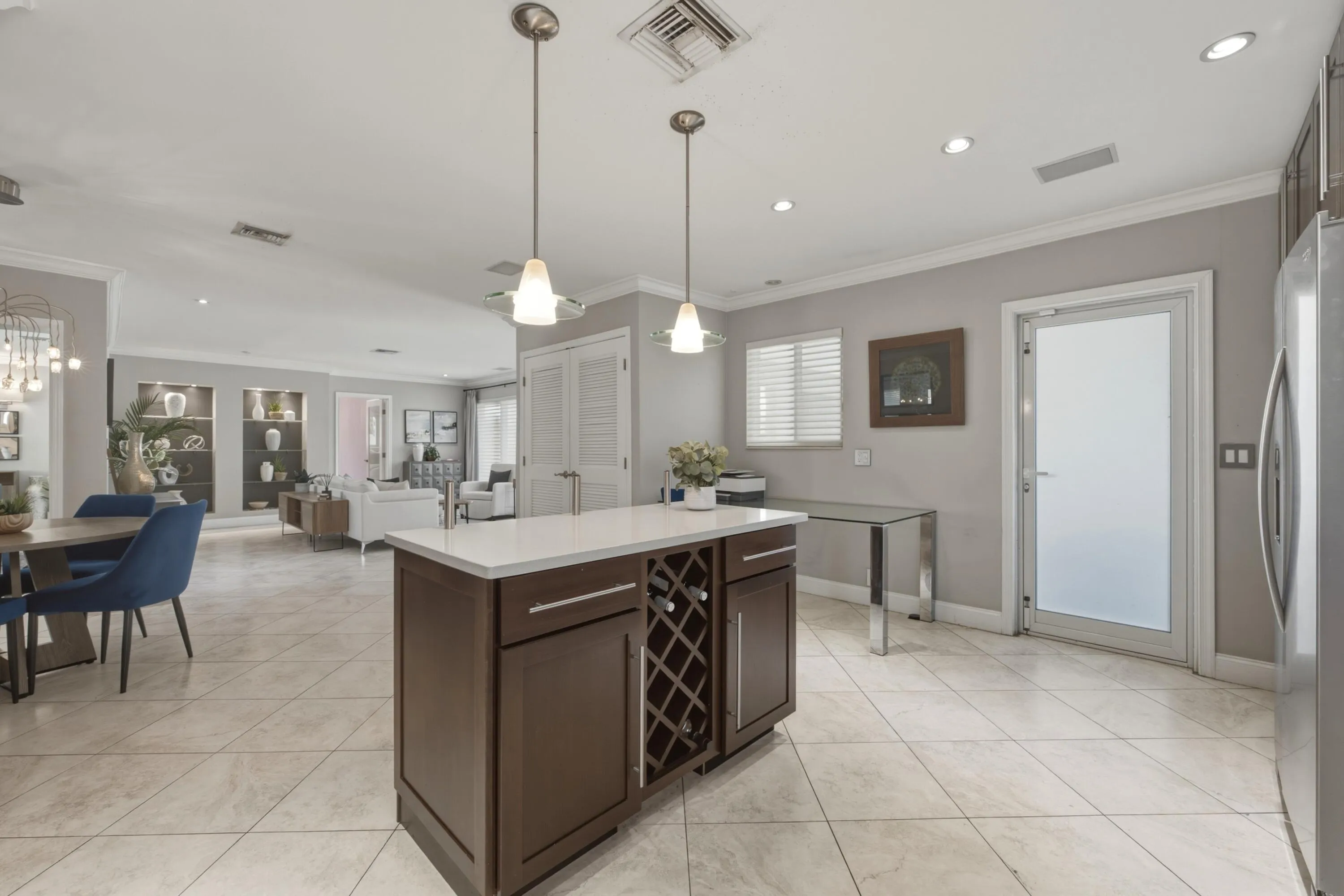 Kitchen Island to Living Area