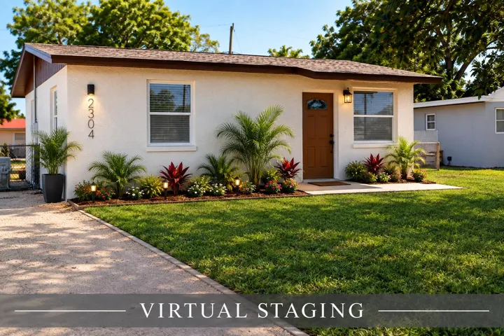 Virtually staged to showcase the possibilities! Add your own landscaping touches and create inviting curb appeal for this Fort Lauderdale home. The large yard offers plenty of space to personalize the exterior and make it your own.