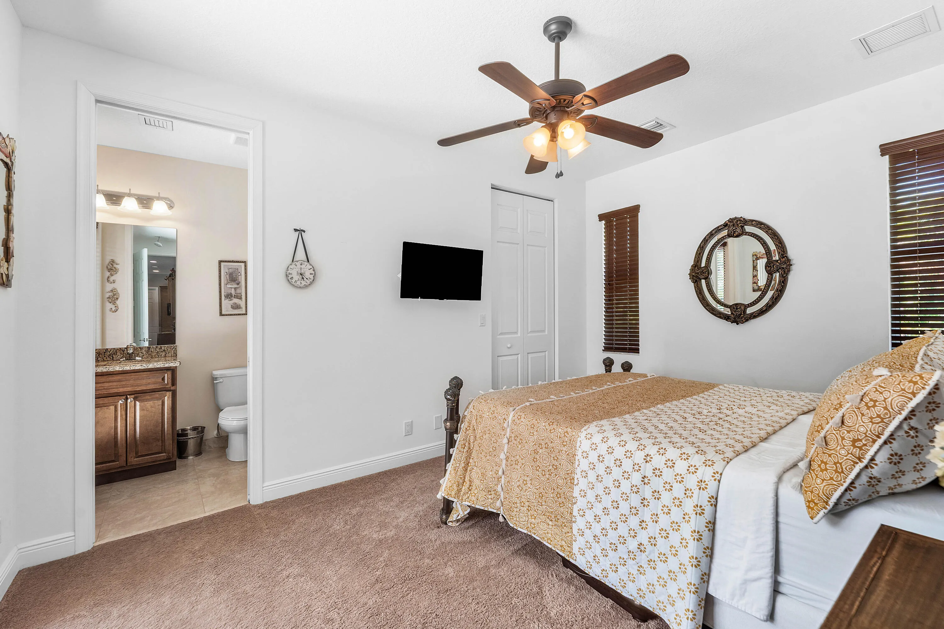 bedroom with private bath