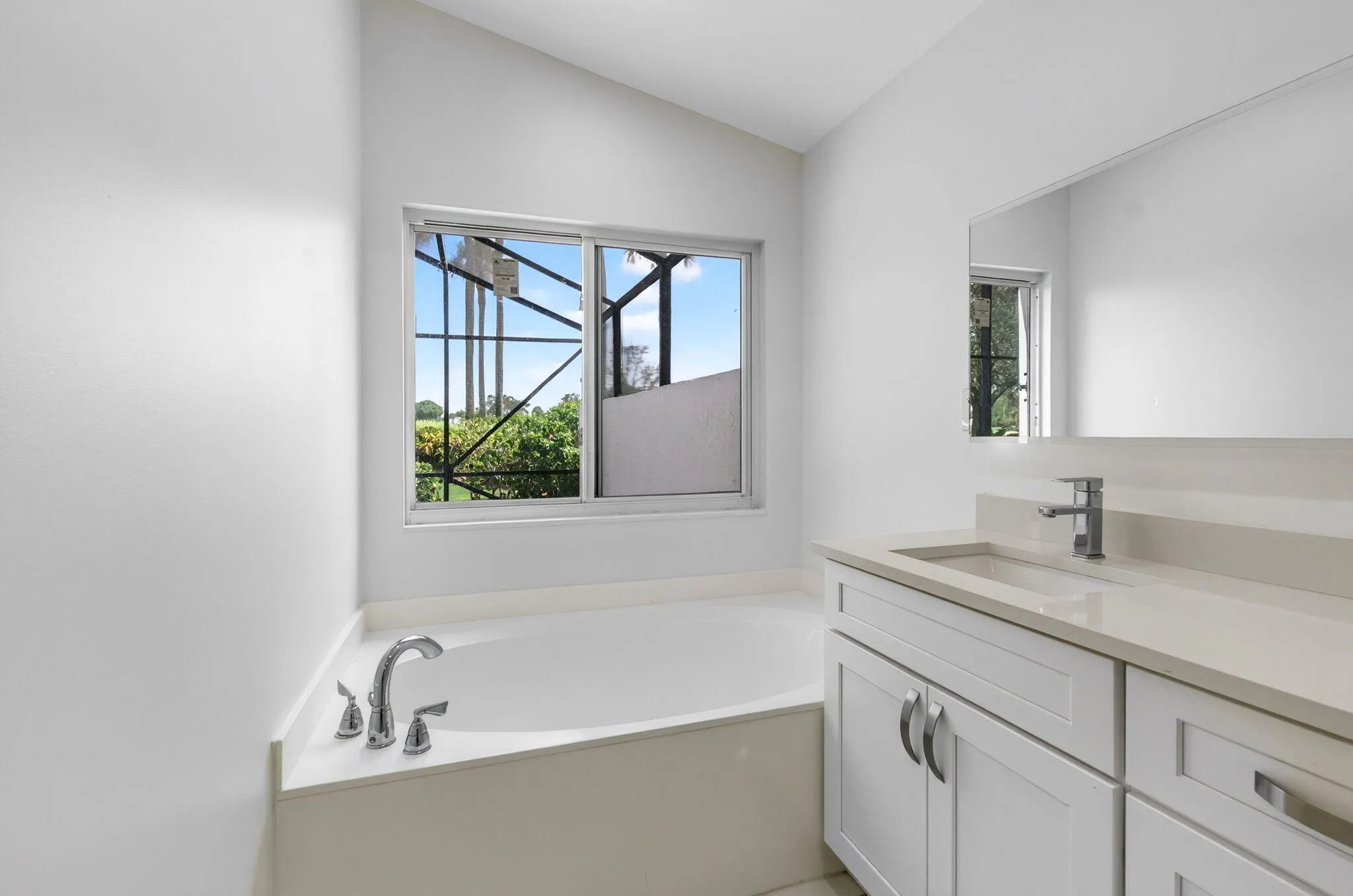 with Hurricane Resistant Window over Soaking Tub