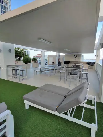 BBQ area next to pool