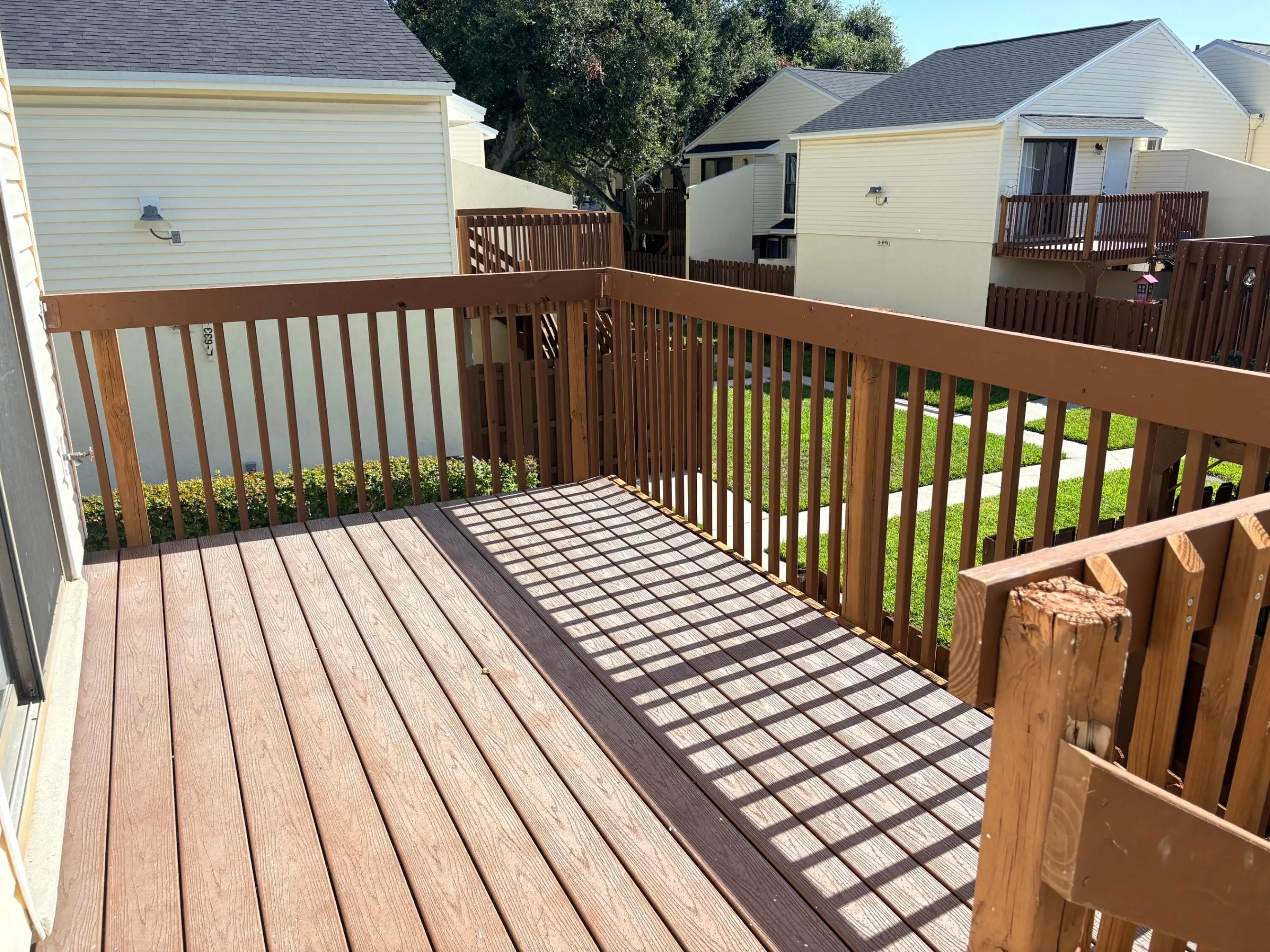 YOU HAVE PLENTY OF ROOM FOR PATIO FURNITURE & PLANTS