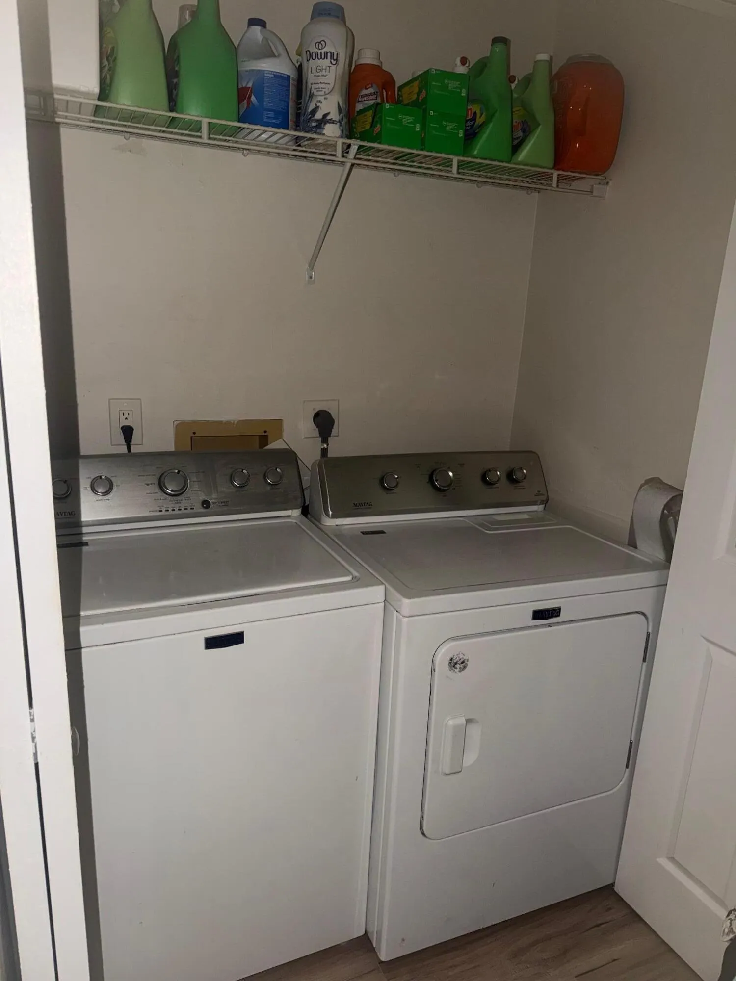 LAUNDRY BEHINE BI-FOLD DOORS BY YOUR KITCHEN. FULL SIZE WASHER/DRYER.