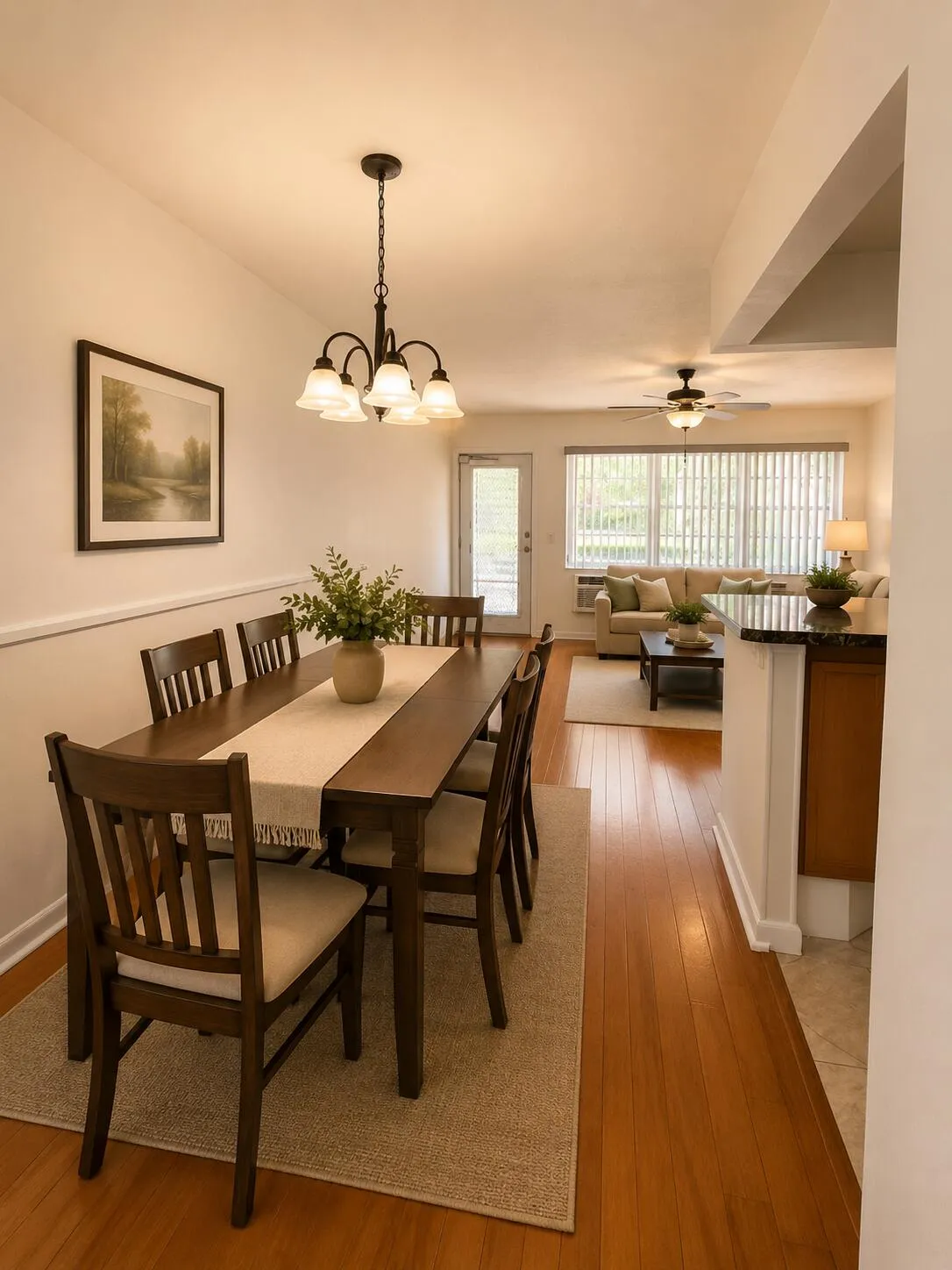 Dining Area & Living Room