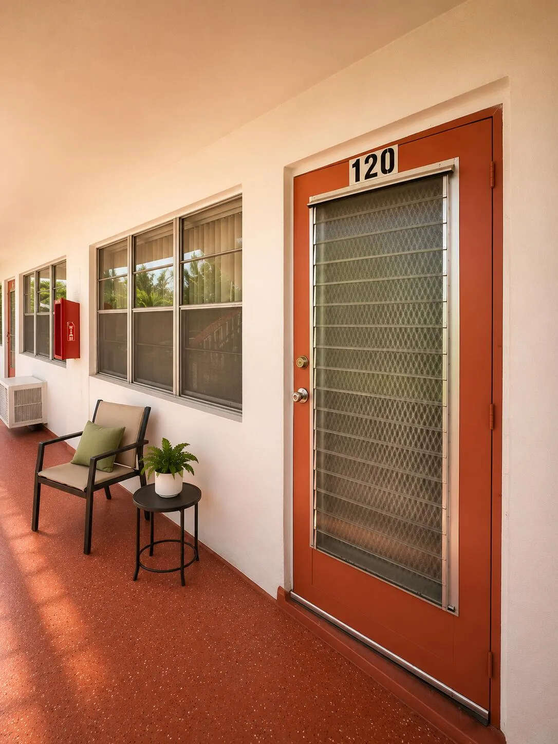 Exterior Entry & Private Patio Area