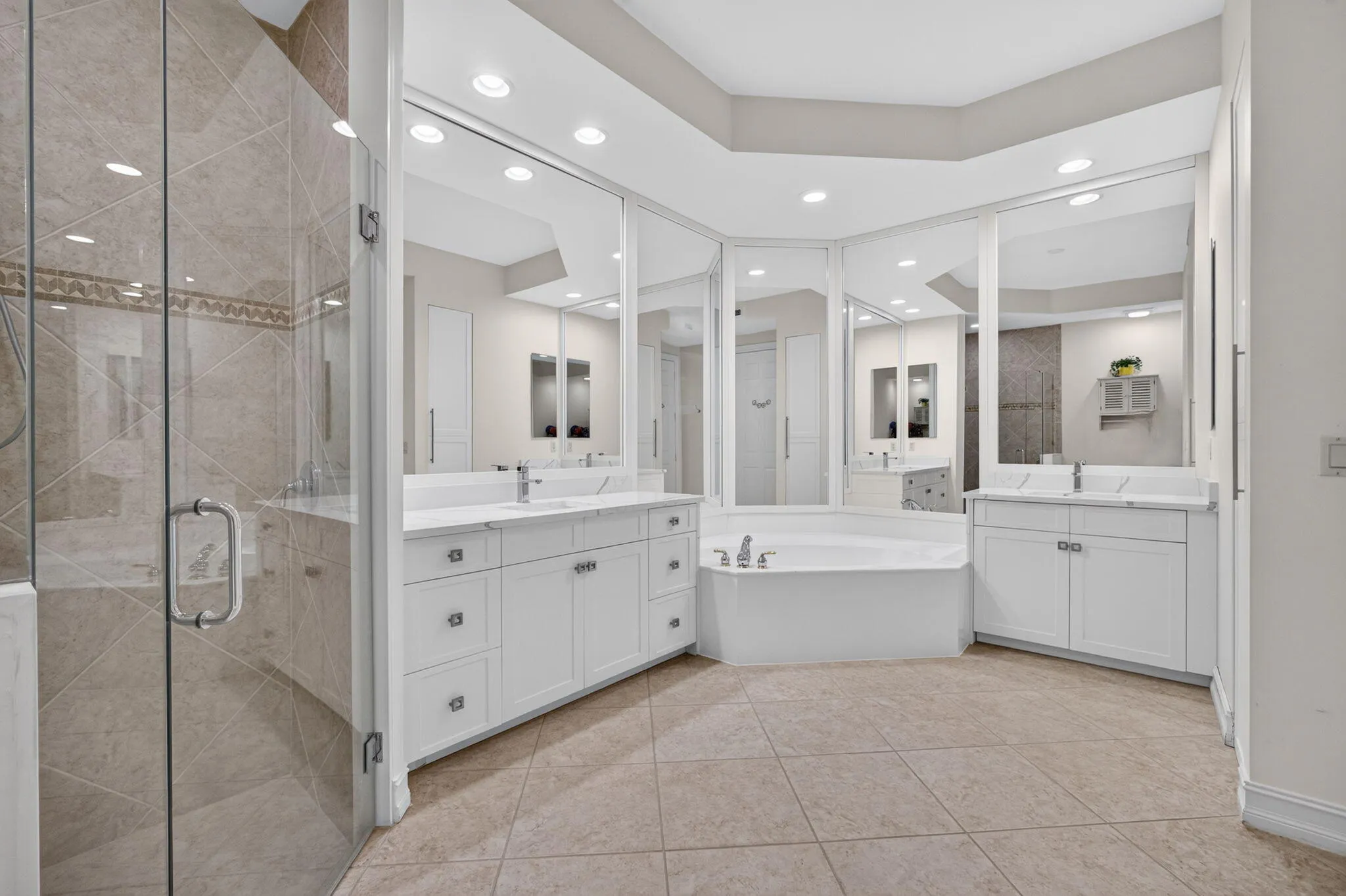 frameless shower door & custom mirrors