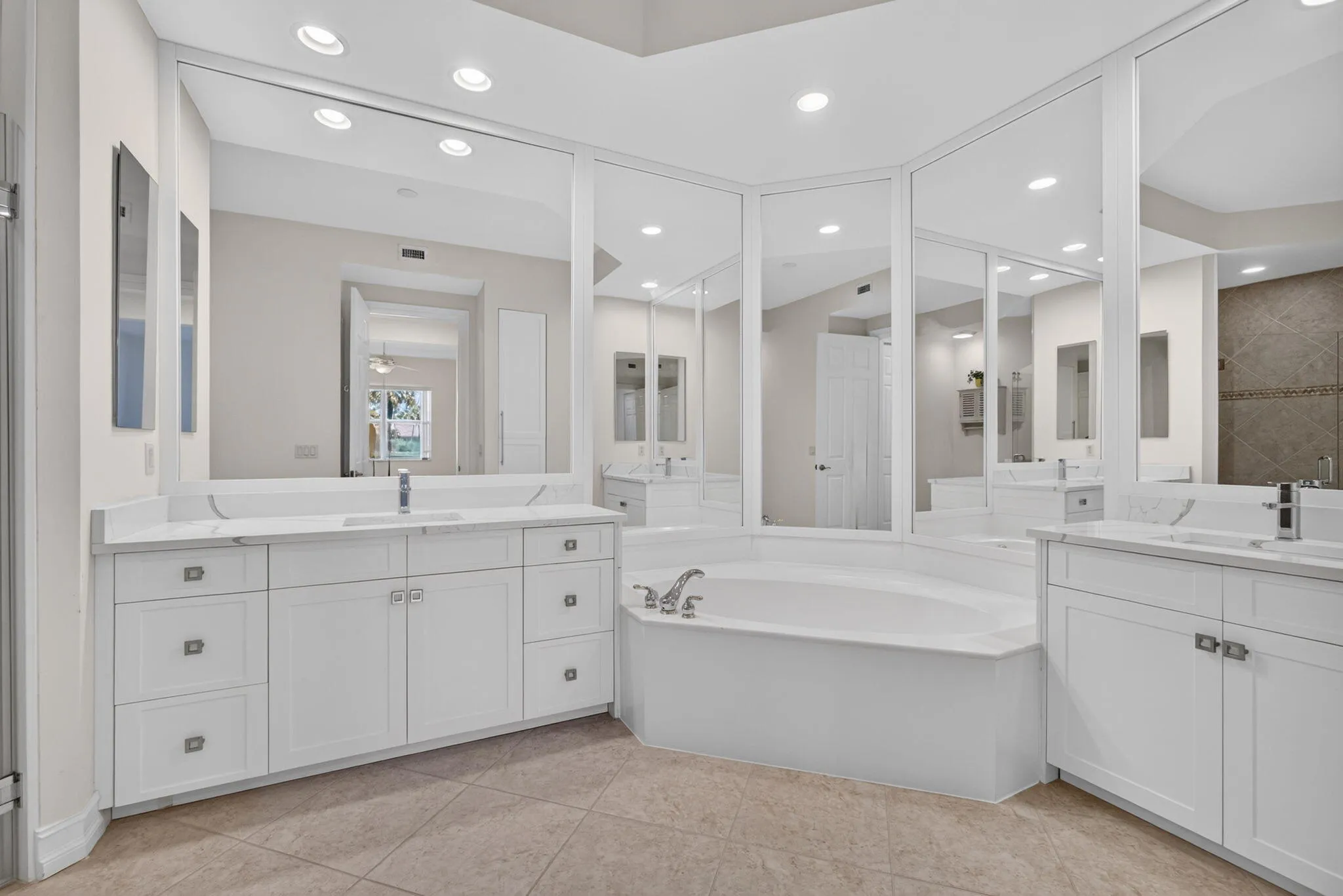 primary bath updated cabinets, counters & hardware