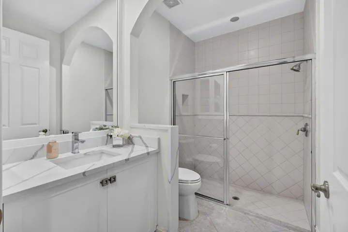 secondary bath. updated counters & fixtures