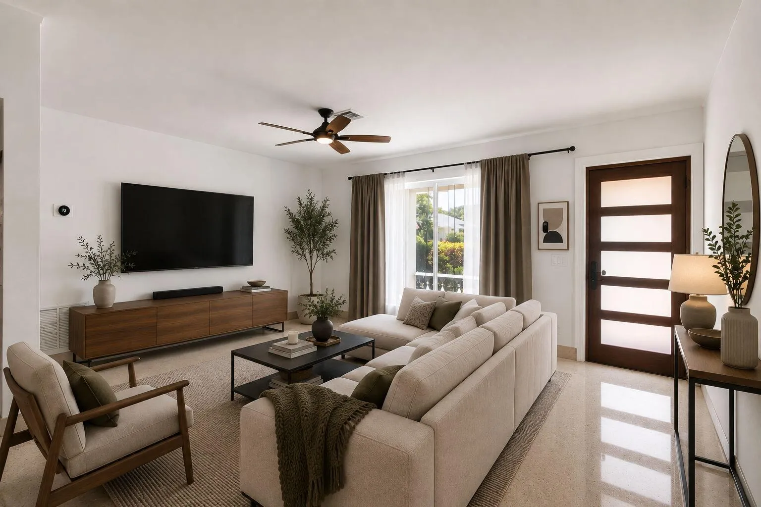 Living Area Staged
