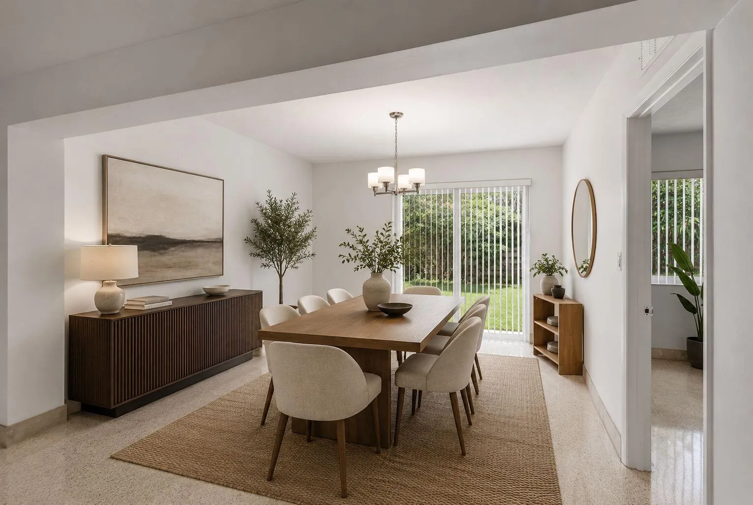 Dining Area Staged