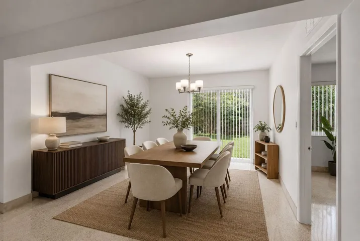 Dining Area Staged