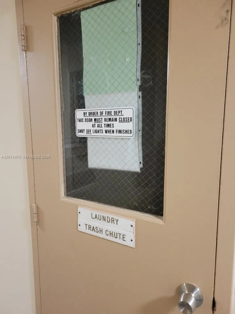 common laundry on each floor