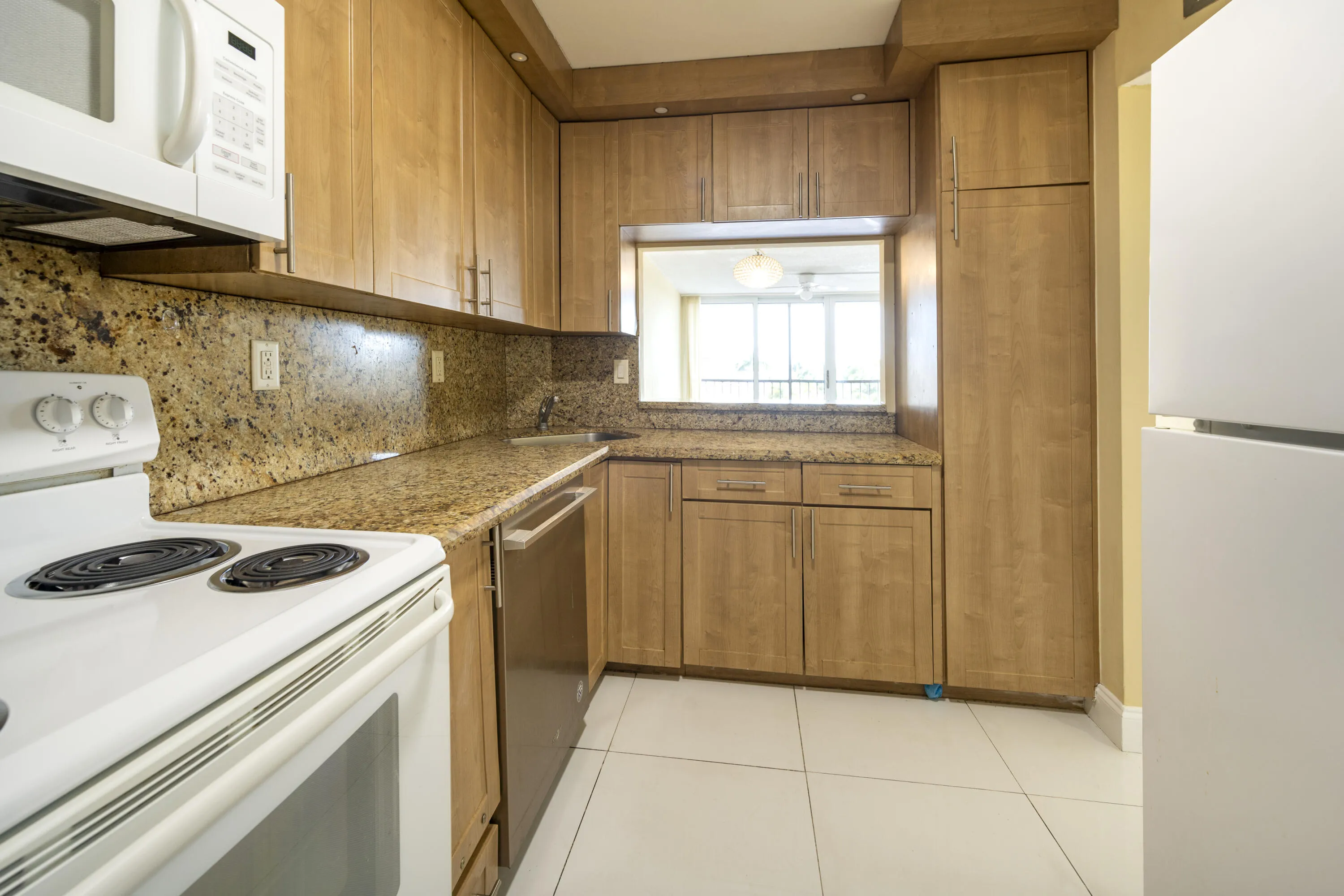 Kitchen with passthru to Dining Room