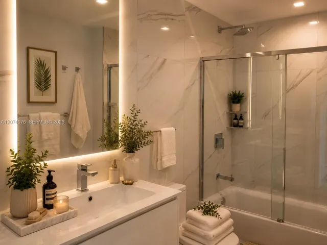 Photos have been virtually staged for illustrative purposes to help showcase the potential use, scale, and design possibilities of the space. Furniture, décor, lighting, accessories, and certain finishes shown in the virtually staged images are not currently present in the property and are not included in the sale. Buyers should rely on the actual property condition and in-person viewing.