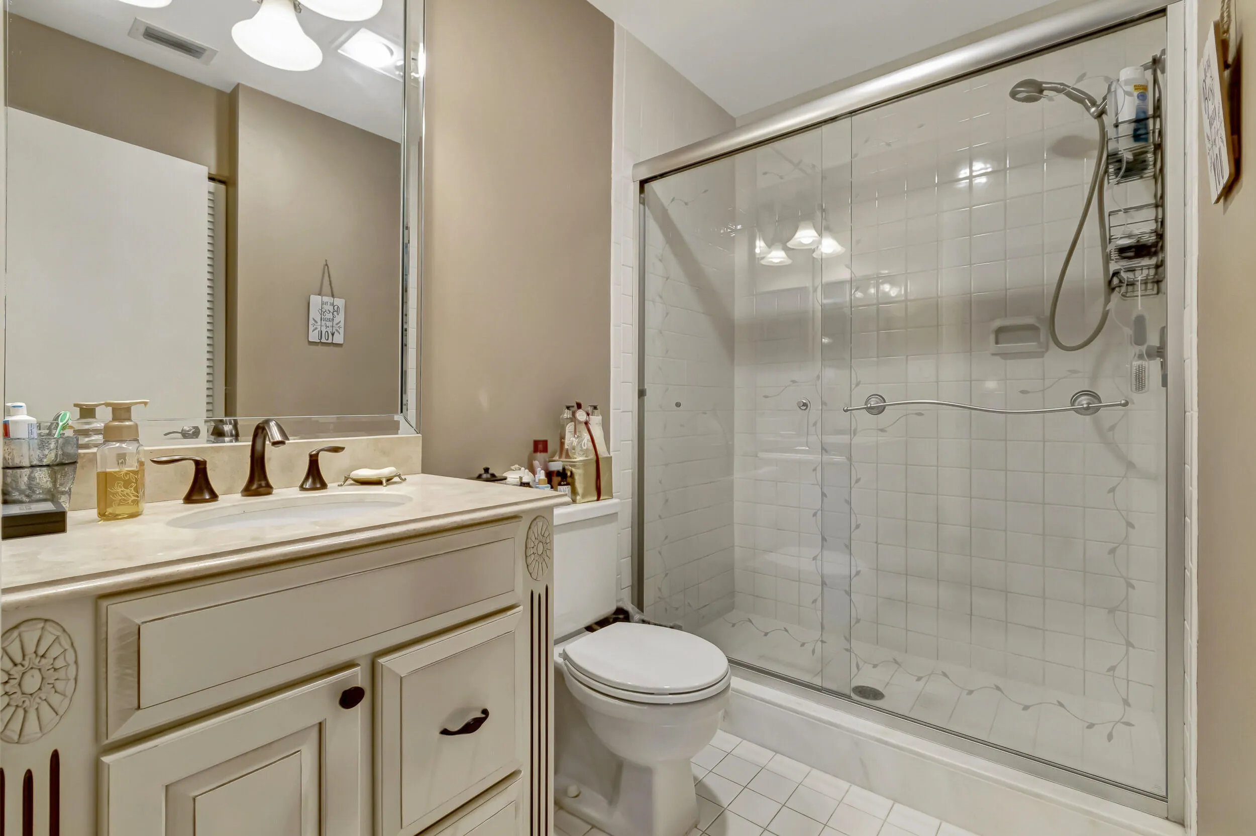 with step in shower