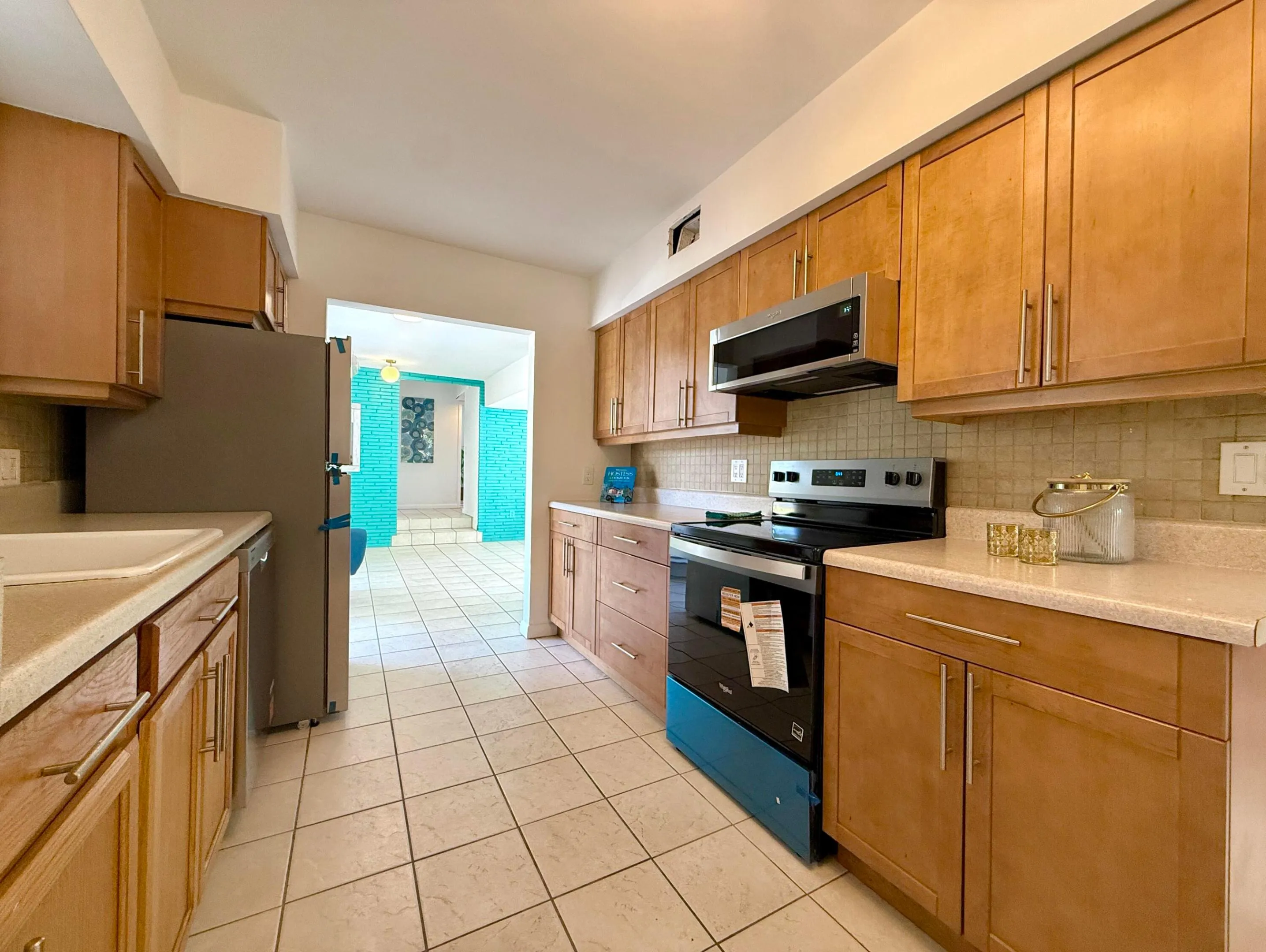 Kitchen with new appliances