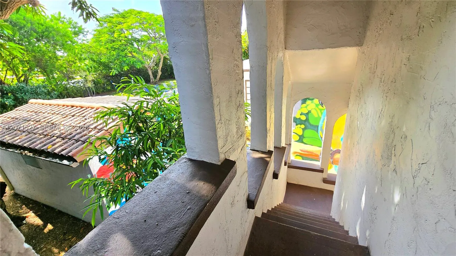 Stairs to the upstairs guest quarters