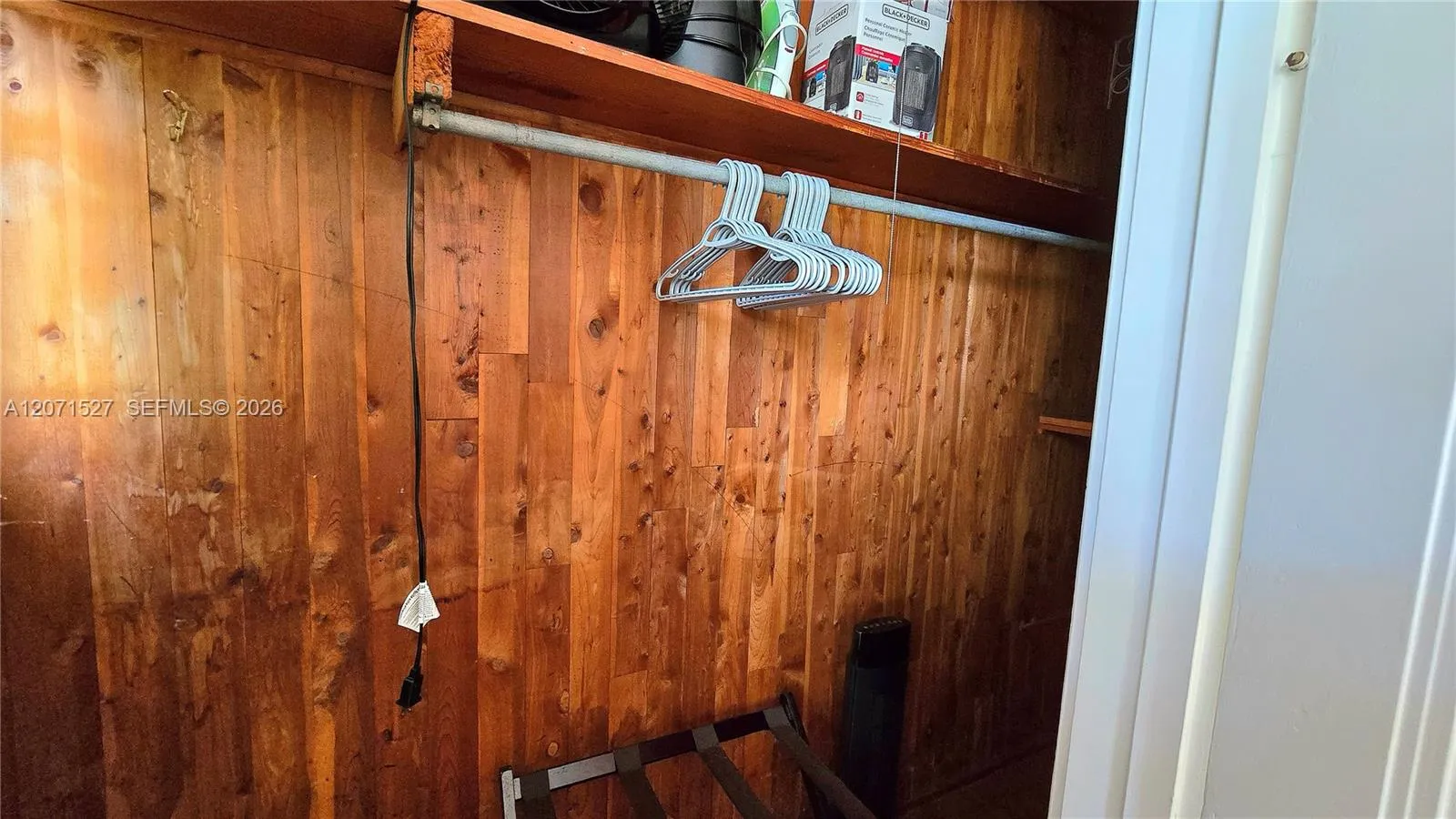 Cedar lined closets
