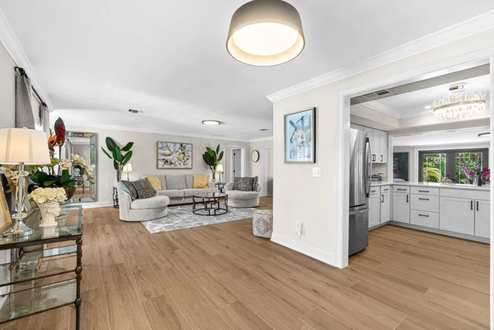 Dining Area to Living Room & Kitchen
