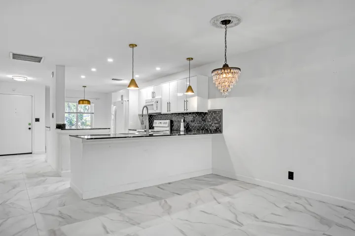 Open-concept kitchen and Dining area