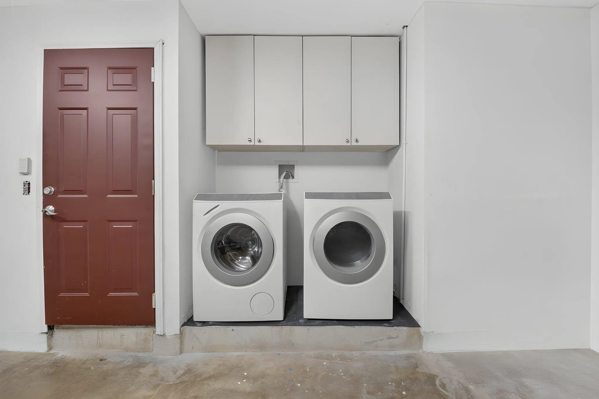 Meile newer washer and dryer.