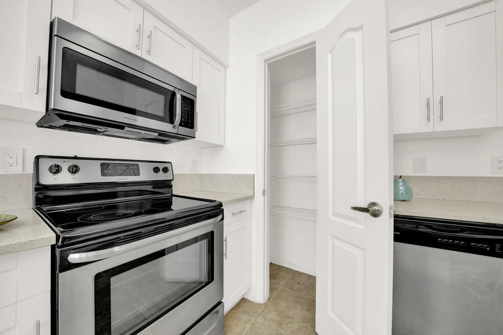 Pantry closet in kitchen