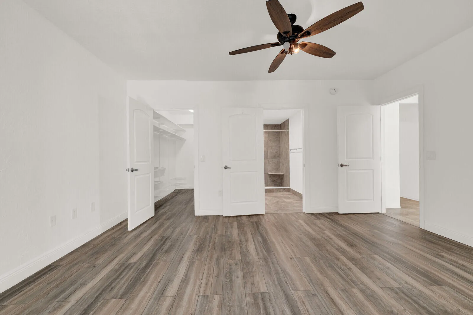 Principal suite with walk in closet and ensuite bathroom