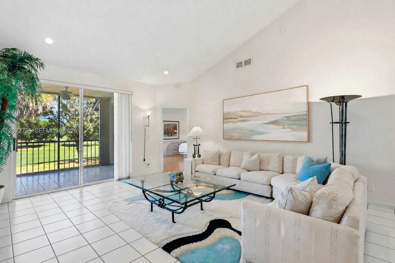 Artwork Above Couch Virtually Staged