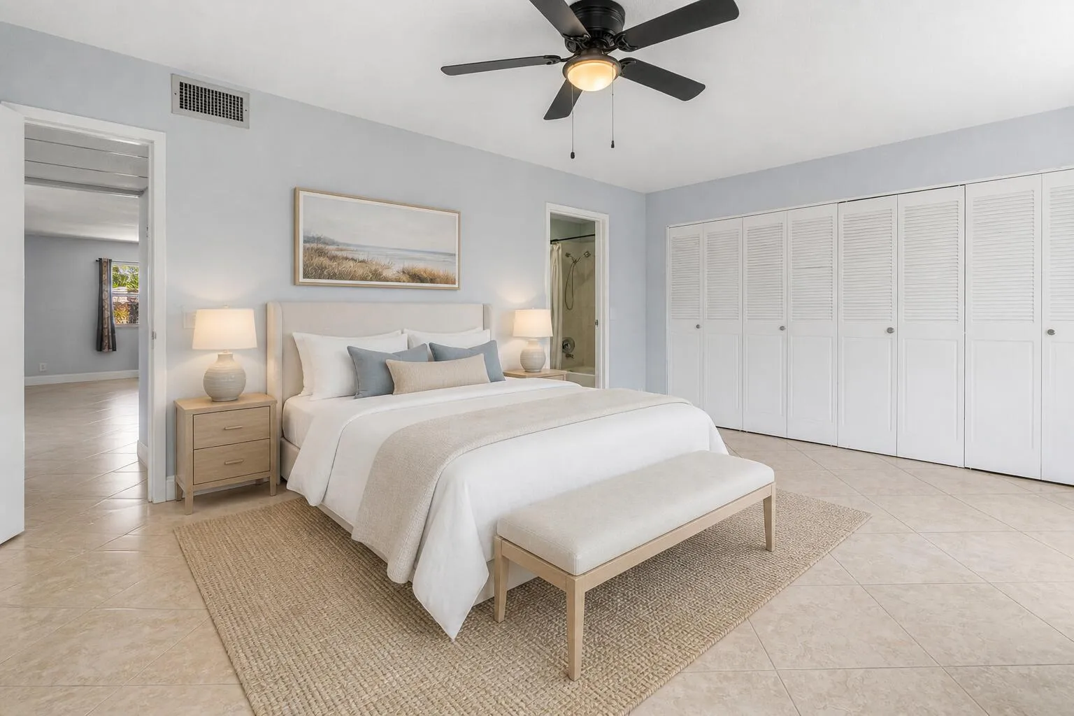 Staged Primary Bedroom