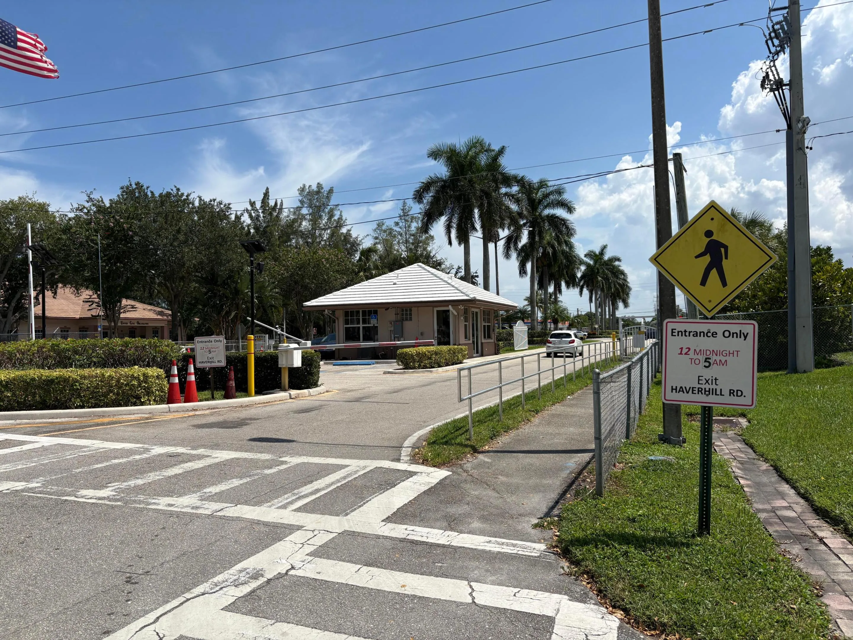 West gate nearby