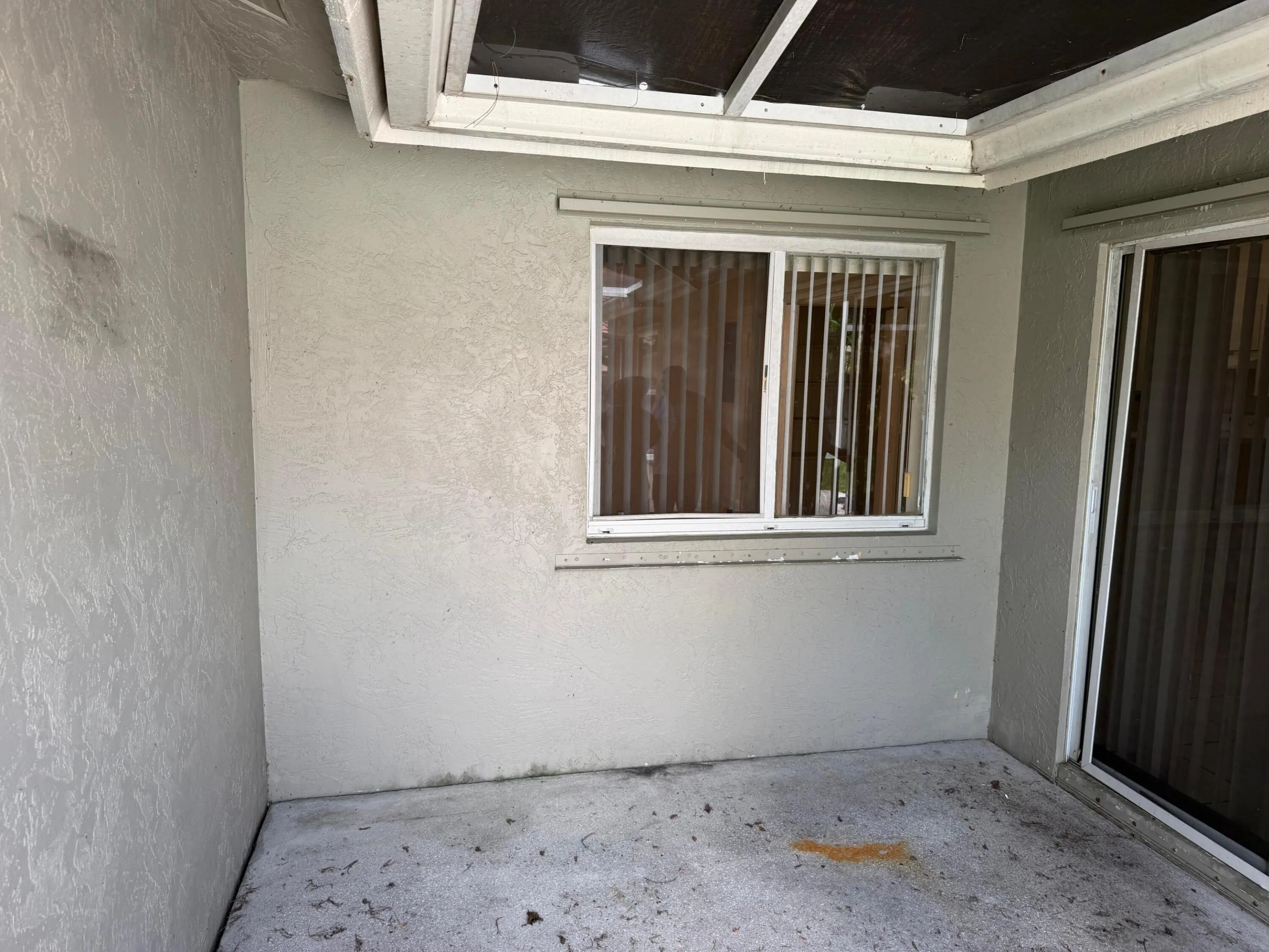 Outdoor patio area