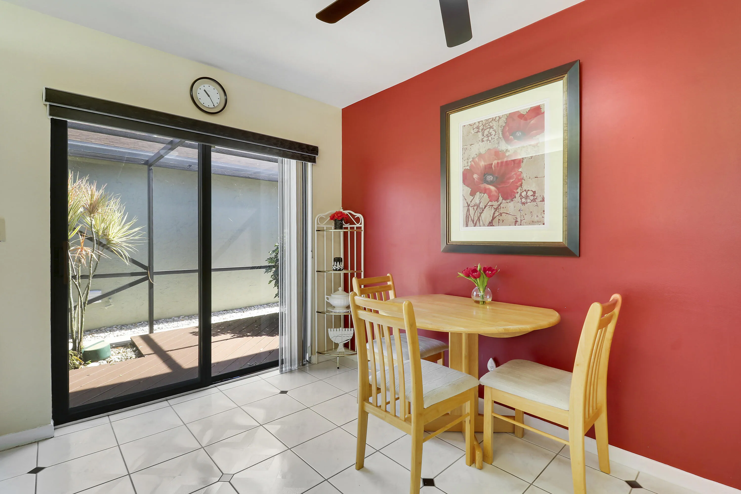 There is room for a breakfast table in the kitchen.