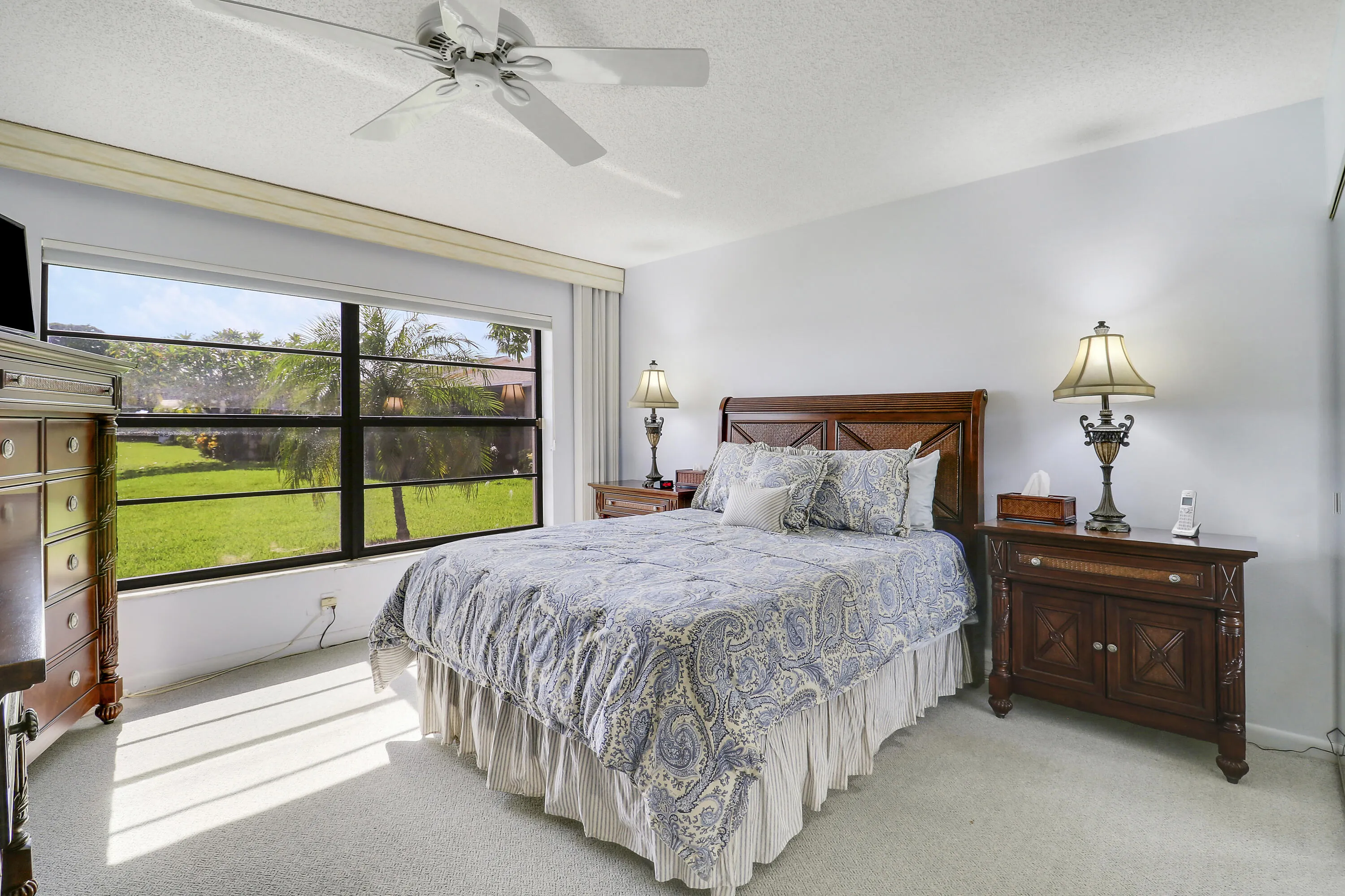 This home offers a large master bedroom suite.