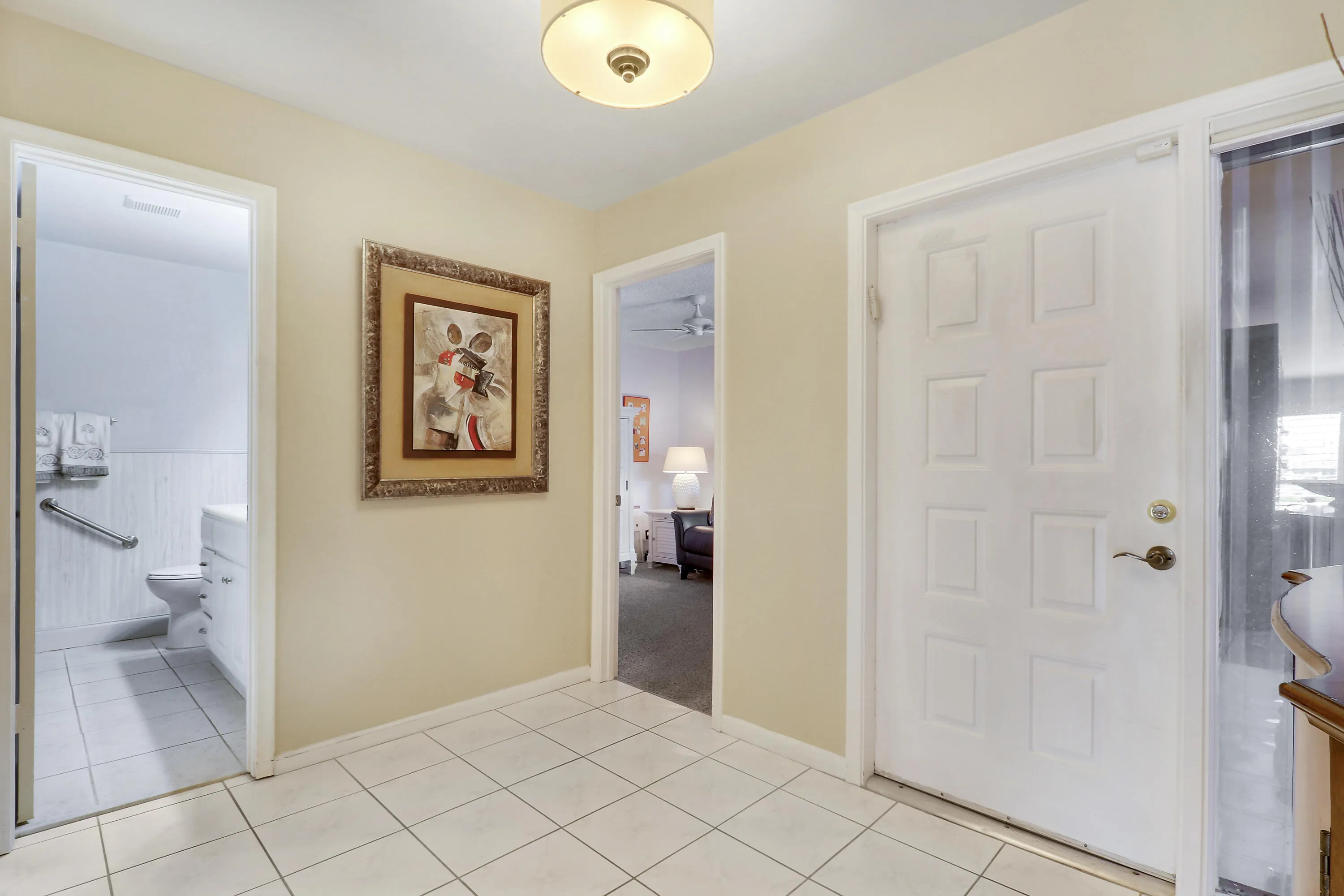 Transition into the home through this foyer.