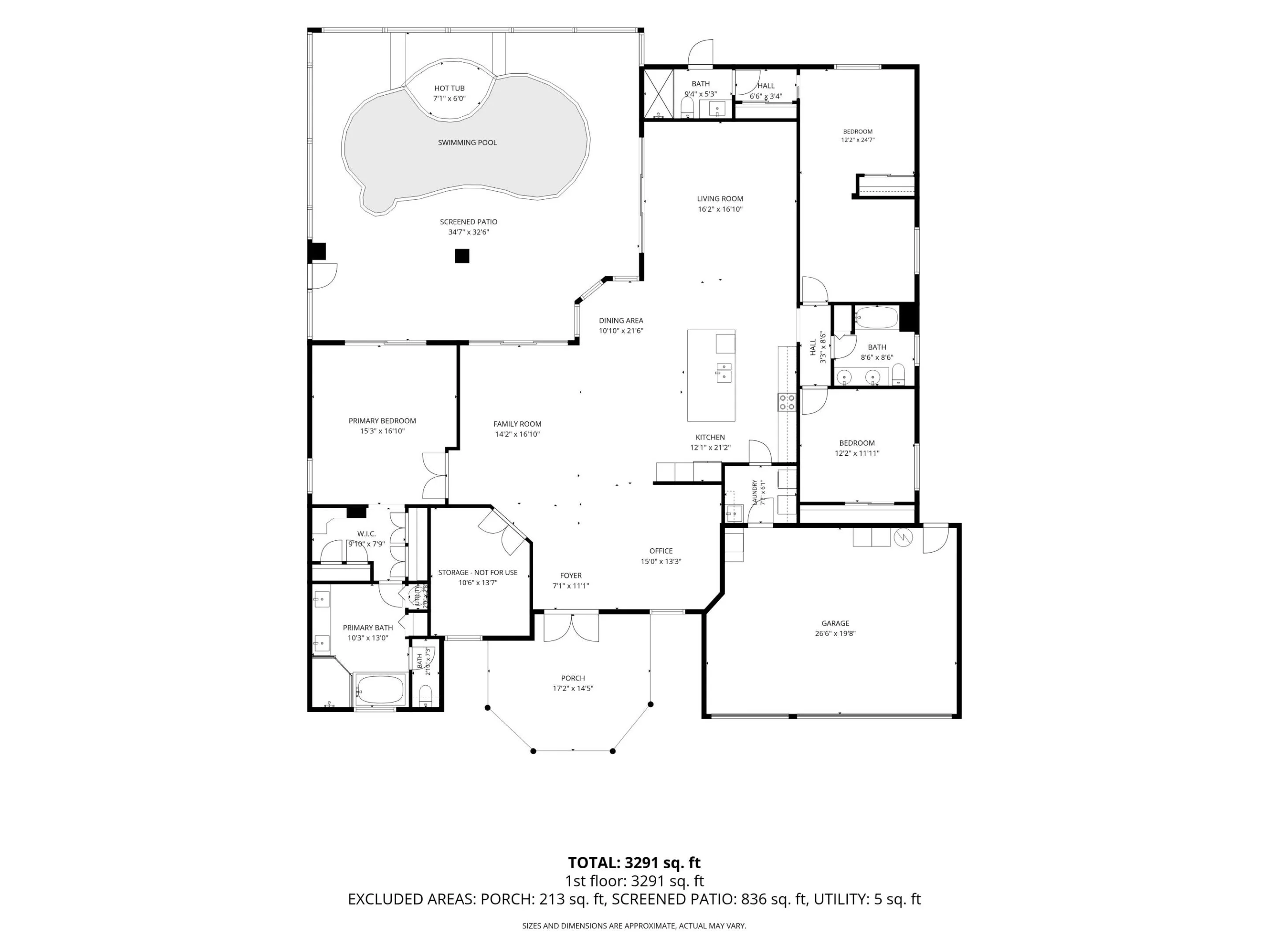 Floor plan with dimensions