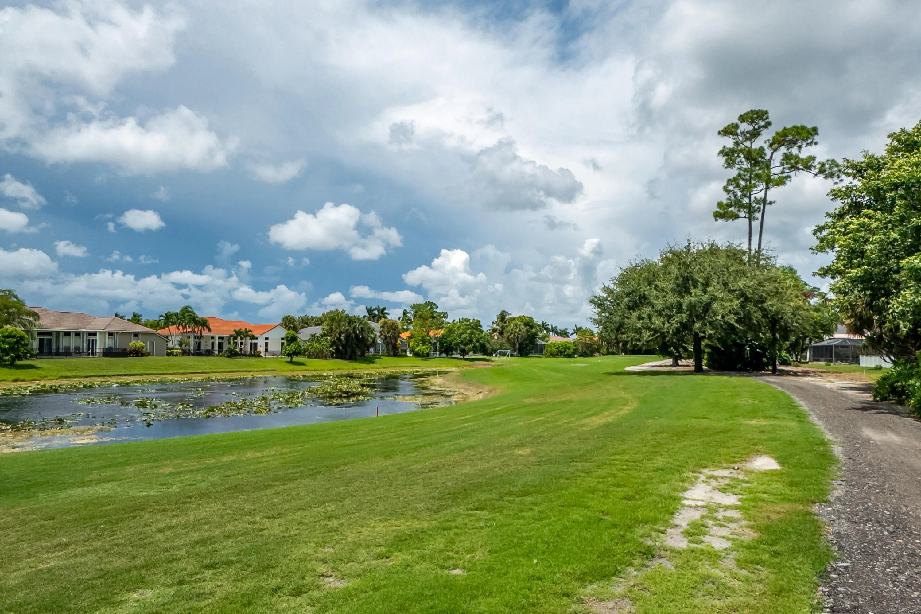 Golf course Water view